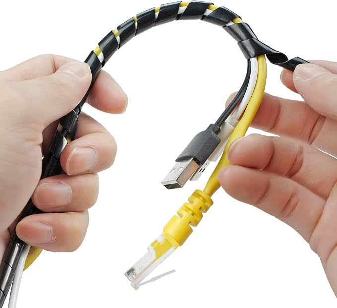 65FT XHF 4mm Spiral Cable Wrap Cord - Image 5