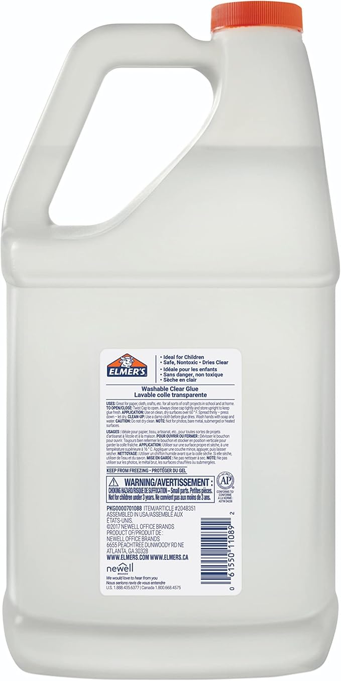 Elmer's Clear Liquid School Glue, 1 Gallon, #1 Teacher Brand - Image 8