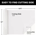 TORC White Puff 3D HTV Vinyl Heat Transfer, Silhouette | Easy Cut & Weed - Image 3
