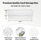 NUMINA 6 Pack 2-Row Large Card Storage Boxes, Holds up to 1800 Cards per Box - Image 3