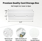 NUMINA 4 Pack 2-Row Large Card Storage Boxes, Holds up to 1800 Cards per Box - Image 3