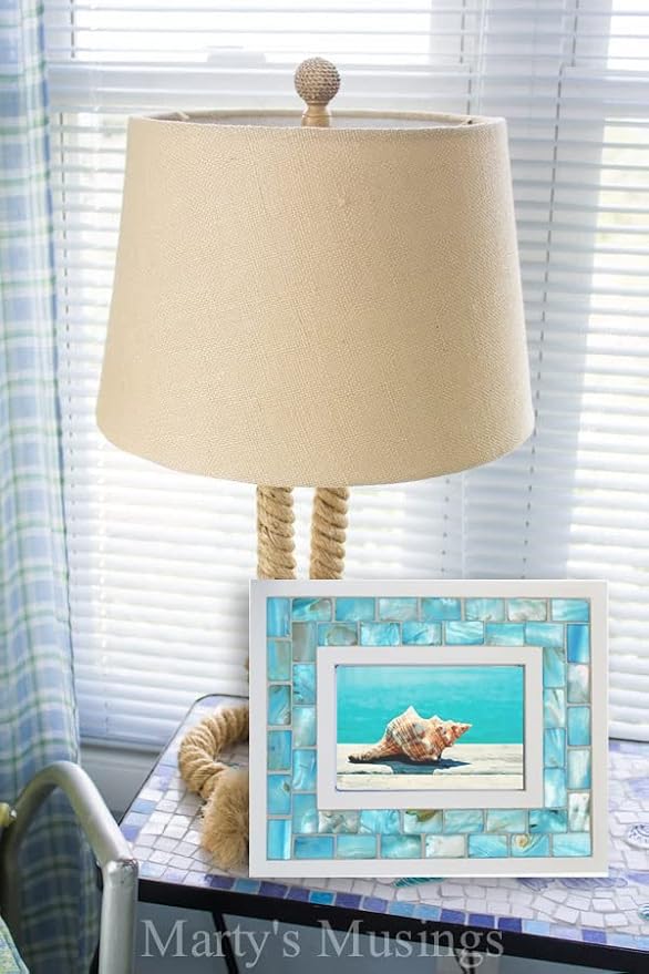 Beach Theme Picture Frame, 3.5x5 inch, Mother of Pearl, Tabletop or Wall - Image 6