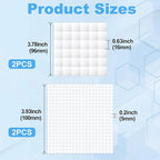 Joez Wonderful 4 Sheets Foam Adhesive Squares, 2 Sizes Precut Squares Strips - Image 2