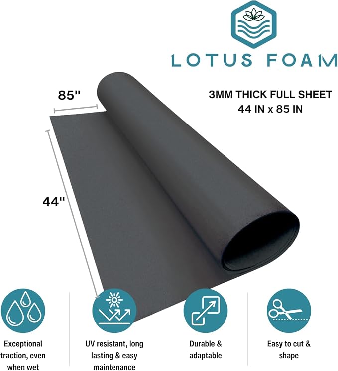 LotusFoam EVA Foam Sheet 3mm – 44"x 85" Craft Foam - Image 2