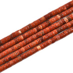 155pcs 4x2mm Natural Red Jasper Heishi Disc Rondelle Spacer Stone Semi Precious by LIFAVOVY