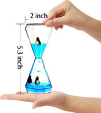 FKYTION Liquid Motion Bubbler & Diamond Shaped Penguin Liquid Timer and Moving - Image 5