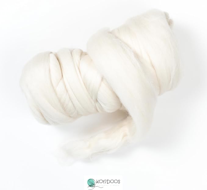 Merino Wool roving, 8 oz. Bulk Wool - Image 4