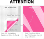 Lya Vinyl 12 Pack Glossy Hot Pink Permanent Vinyl, Party Decoration, Craft - Image 3