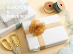Vitalizart 1" x 90Yd Organza Ribbon Mixed Color Sheer Ribbons Set 10 Yd x 9 - Image 3