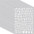 3040Pcs 20 Sheets Small Letter Number Stickers, 0.5inch Colorful Self-Adhesive by Unknown