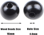 AD Beads Large Hole Wood Spacer Wooden Jewelry Making Bracelet Necklace - Image 2