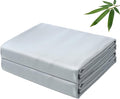 Bamboo Viscose Flat Sheets Only, 400 Thread Count Sateen Weave TwinXL Size Flat by ZaizaiHome