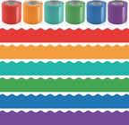 6 Rolls 196.8 Ft Bulletin Board Borders by Bermoge