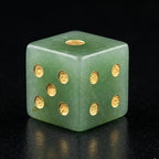 2PCS Crystal D6 Dice, 16mm Natural Gemstone Mahjong Dice Set Stone Dice - Image 6