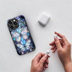 ZHEGAILIAN Case for iPhone 13 Pro Max, Stained Glass Butterfly Aesthetic - Image 3