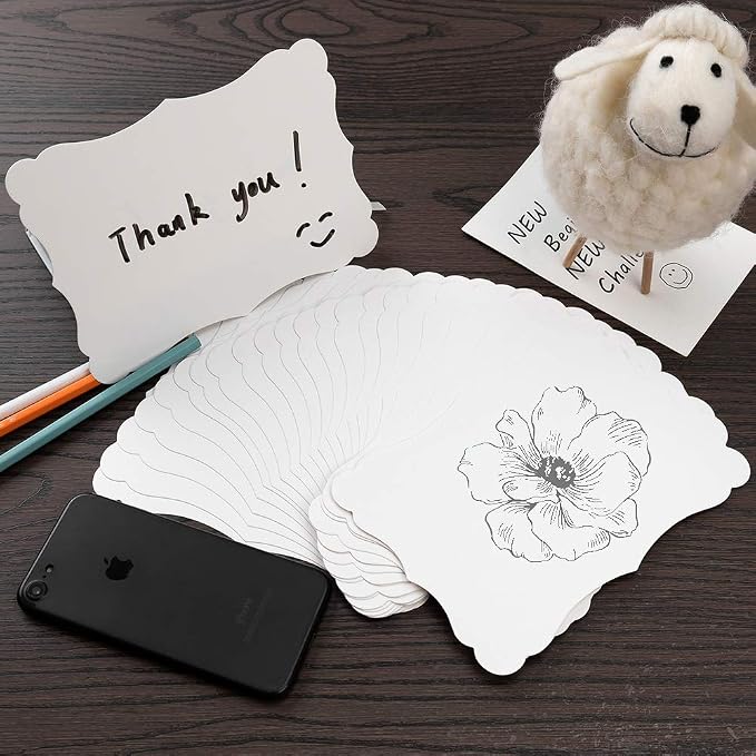 50 Pack Blank Kraft Greeting Cards, 5x7IN | Thick Cardstock Paper, - Image 4