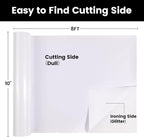 White Glitter HTV Heat Transfer Vinyl, Glitter Iron on Vinyl Roll 10" x 8ft | - Image 6