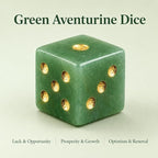 2PCS Crystal D6 Dice, 16mm Natural Gemstone Mahjong Dice Set Stone Dice - Image 3