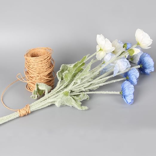 Floral Wire, Light Brown Rustic Vine Bind Wire 164 Feet 2mm | Paper Wrapped - Image 5