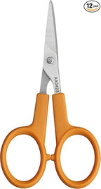 Fiskars 98087097J Curved Craft Scissors, 4 Inch, steel and orange by Unknown