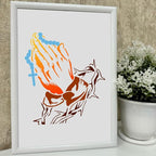 Praying Gesture Stencil for Painting, 11.8"x11.8" Reusable Praying Hands - Image 4