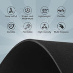CALPALMY 24-Pack Black EVA Foam Sheets 9"x12" 4mm Thick High-Density 85 kg/m³ - Image 3