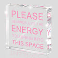 Please Be Mindful of The Energy Desk Sign by MUZRUYOU