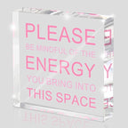 Please Be Mindful of The Energy Desk Sign by MUZRUYOU