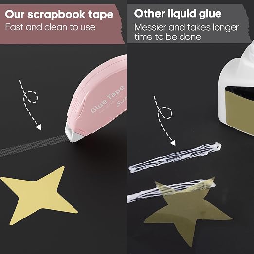 Secopad 8 Pack Scrapbook Tape, Double Sided Tape - Image 4