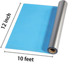 FUNKAKA Heat Transfer Vinyl Shiny Silver HTV Rolls - Image 2