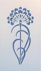 Art Nouveau 6 Stencil Template 4.25" x 8.8" Elegant Reusable Mylar Stencil by TheArtfulStencil