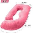 60 Inch Pregnancy Pillow for Sleeping, Extra Large U Shaped Body Pillow - Image 3