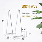 Hoewina Plate Stands for Display, Plate Holder Display Stands, Metal Frame - Image 2