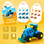 Air Dry Clay Kit for Kids – 12 Pack Construction Vehicles Modeling Clay Set | - Image 3