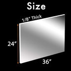 CALPALMY 1/8" Thick Clear Acrylic Sheets - Image 3