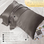 PROMEED Grey Silk Pillowcase Standard Size - Image 6