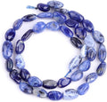 HAAMIIQII Natural Blue Sodalite Pebble Stone 5-8mm Small Irregular Freeform by HAAMIIQII