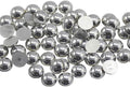 Allstarco 15mm Silver Flat Back Acrylic Round Pearl Cabochons Plastic by Allstarco