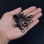 HXSEMAYIG Keychain Hooks with Key Rings, Metal Swivel Lobster Claw Clasps - Image 6