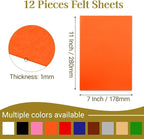 12 Pcs Felt Sheets, 7x11 Inch Stiff Felt - Image 2