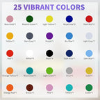 HTVRONT HTV Heat Transfer Vinyl Bundle: 36 Pack 12 x 10 Iron On Vinyl | - Image 2