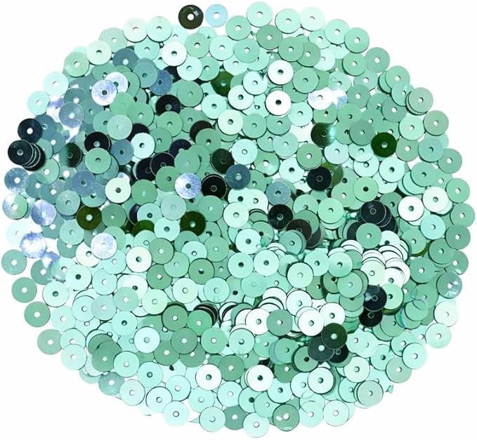 Mandala Crafts 20000 Turquoise Sequins - Image 2