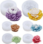 EuTengHao Peony Silicone Mold Set Flower Silicone Casting Mold Rose Resin Mold by EuTengHao