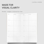 Cloth & Paper Travel Notebook | Goal Tracker – Ibiza | A5 Slim Goal Planner - Image 2