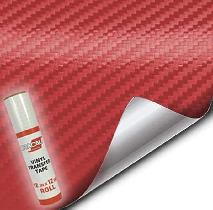 VViViD Craft 3D Carbon Fiber Textured Vinyl Sheet 1ft x 5ft by VVIVIDVINYL