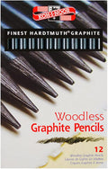 Koh-I-Noor Progresso Woodless Graphite Pencil Set, 6 Degrees, 2 Pencils Per by Koh-l-Noor