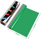 RENLITONG Glossy Fruit Green HTV Vinyl 12" x 35ft Roll - Image 2