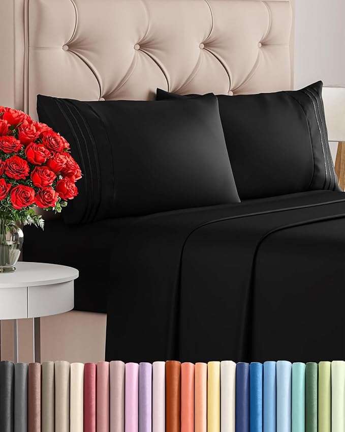 Cal King Size 4 Piece Sheet Set by CGKUnlimited