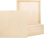 ADXCO 8 Pack Wood Panels 12 x 12 Inch Unfinished Wood Canvas Wooden Panel Boards by Unknown