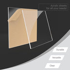 1/8" Thick Clear Acrylic Sheet 8" x 8" - Image 6